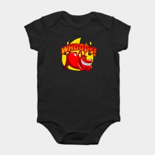 Red whoops! Baby Bodysuit